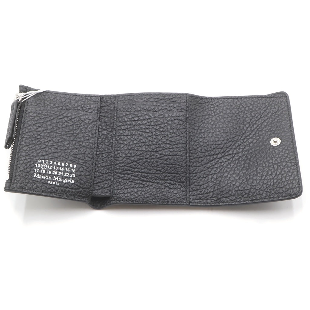 Maison Martin Margiela(メゾンマルタンマルジェラ) 4ステッチ コンパクトウォレット 4つタグ 3つ折り財布 レザー ブラック SA3UI0010 レディース