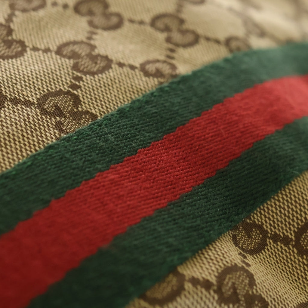 GUCCI(グッチ) GGキャンバス シェリーライン トートバッグ ハンドバッグ ブラウン キャンバス 189669 レディース
