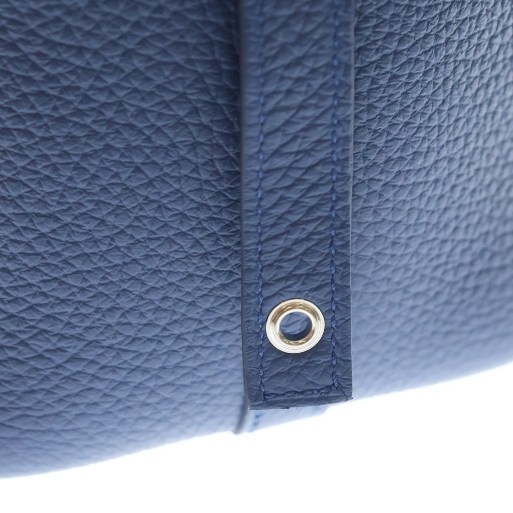 HERMES(エルメス) ピコタンロックPM トリヨンクレマンス シルバー金具 ハンドバッグ G刻印 ブルータイ レディース