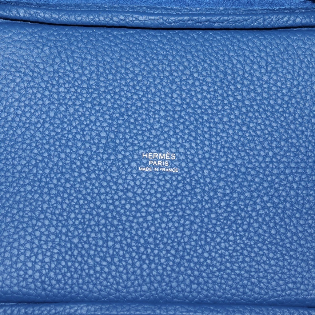 HERMES(エルメス) ピコタンロックPM トリヨンクレマンス シルバー金具 ハンドバッグ G刻印 ブルータイ レディース