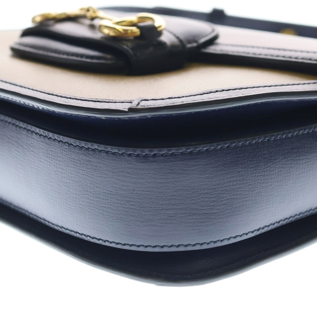 GUCCI(グッチ) ホースビット 1955 ショルダーバッグ ボルドー/ベージュ/ブルー PVCレザー 602204 レディース