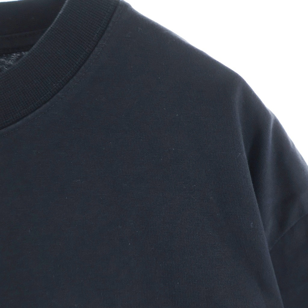 BALENCIAGA(バレンシアガ) 22AW CITIES PARIS MEDIUM FIT T-SHIRT パリロゴプリント半袖Tシャツ ブラック #XS 612966
