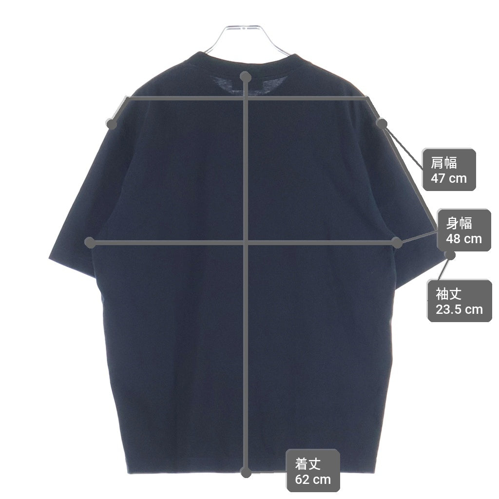 BALENCIAGA(バレンシアガ) 22AW CITIES PARIS MEDIUM FIT T-SHIRT パリロゴプリント半袖Tシャツ ブラック #XS 612966