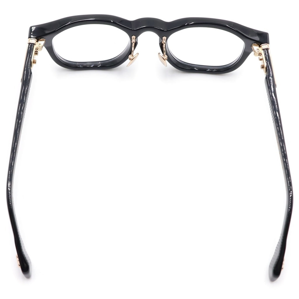 CHROME HEARTS(クロムハーツ) Chirp Chirp サングラス ブラックフレーム K18GP×強化プラスチック 49□23-141 度入り