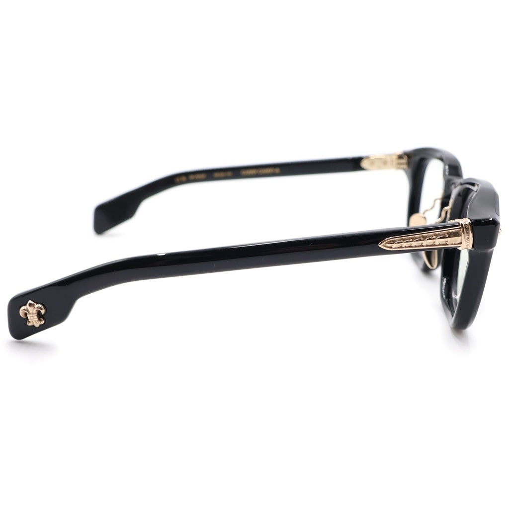 CHROME HEARTS(クロムハーツ) Chirp Chirp サングラス ブラックフレーム K18GP×強化プラスチック 49□23-141 度入り