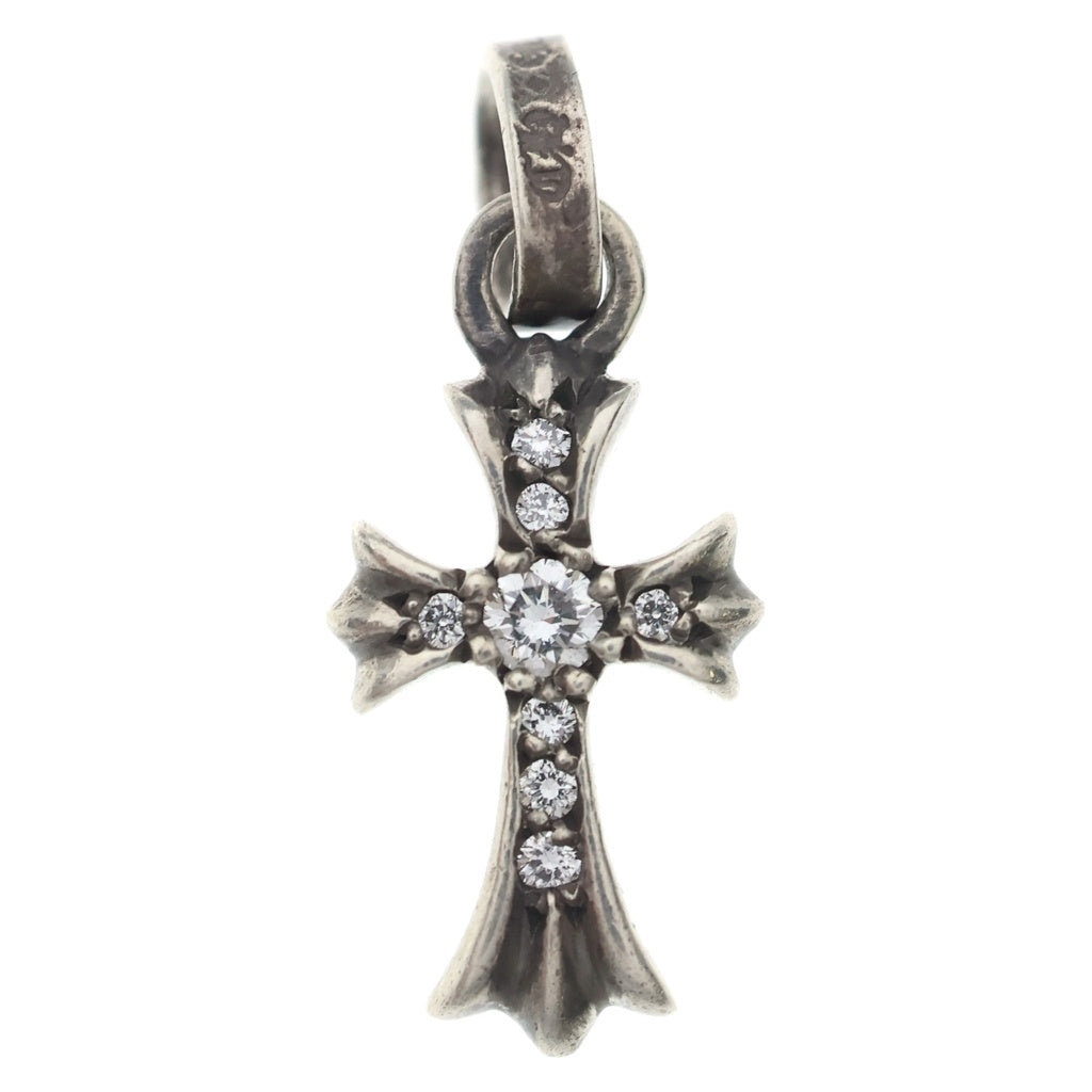 CHROME HEARTS(クロムハーツ) CRS BBYFAT P DMND ベイビーファットクロス PAVEダイヤ ペンダントトップ シルバーBCA234