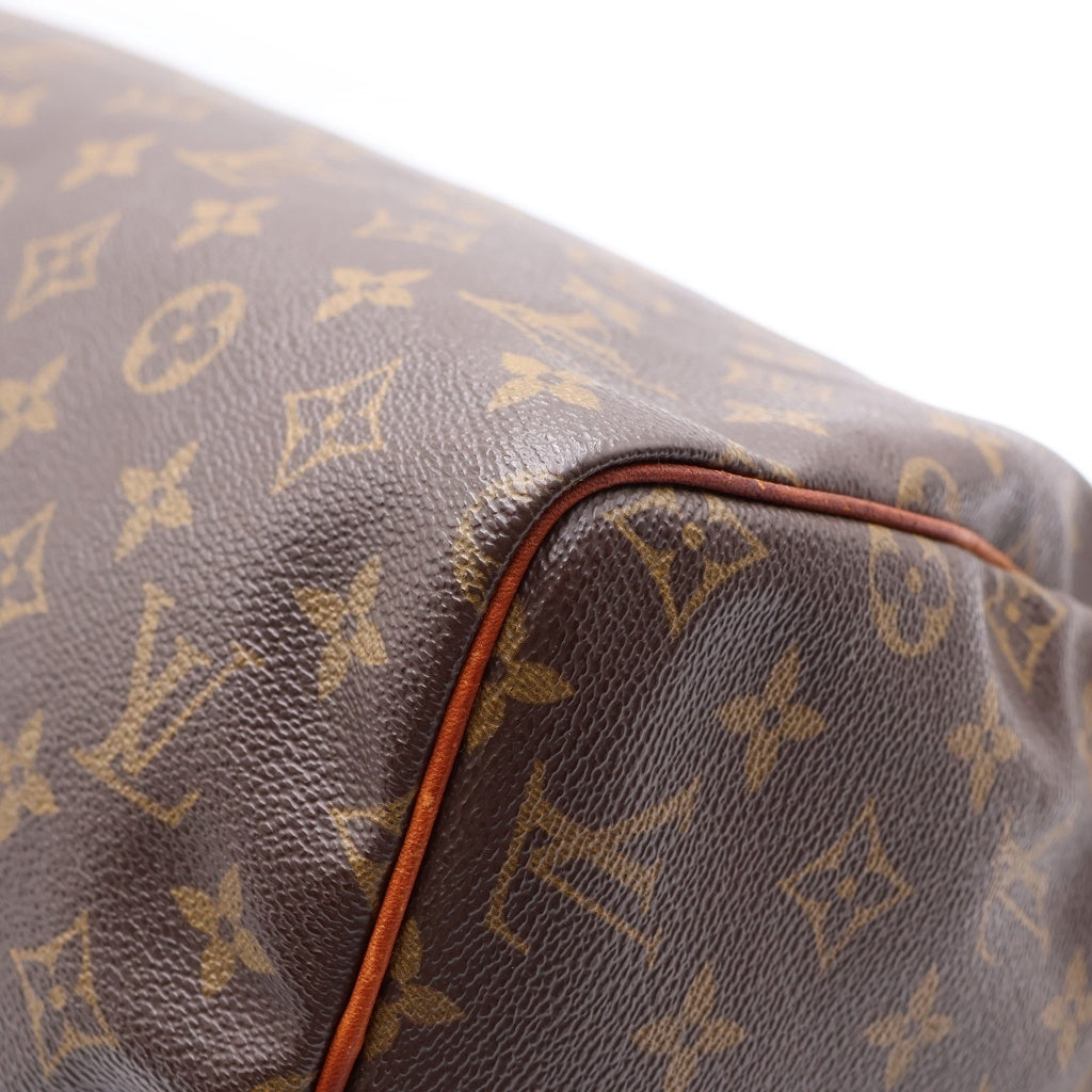 LOUIS VUITTON(ルイヴィトン) モノグラム スピーディ25 PVC レザー ハンド バッグ ブラウン M41528 レディース