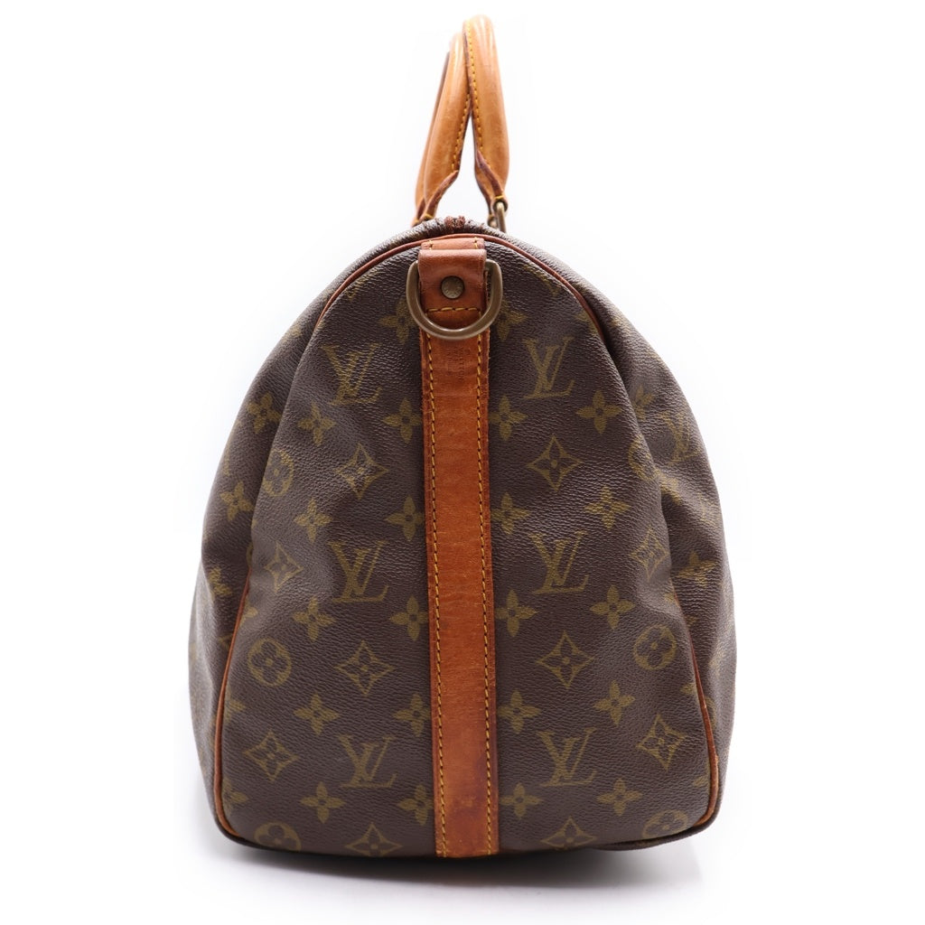 LOUIS VUITTON(ルイヴィトン) モノグラム キーポルバンドリエール45 PVC レザー 2WAY ハンド ショルダー ボストンバッグ ブラウン M41418 レディース
