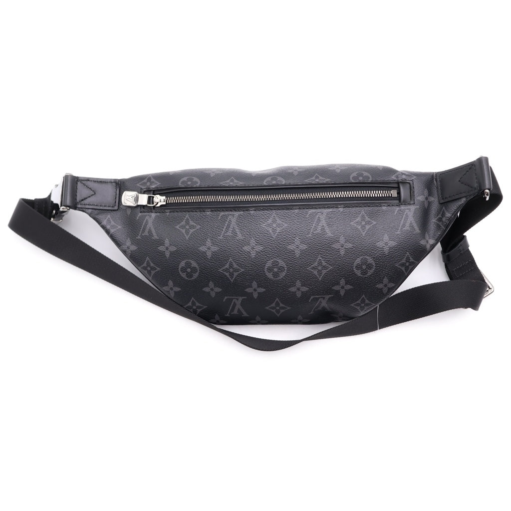 LOUIS VUITTON(ルイヴィトン) モノグラム エクリプス ディスカバリー バムバッグPM PVC レザー ウエストバッグ ボディバッグ ショルダーバッグ ICタイプ ブラック M46035 レディース