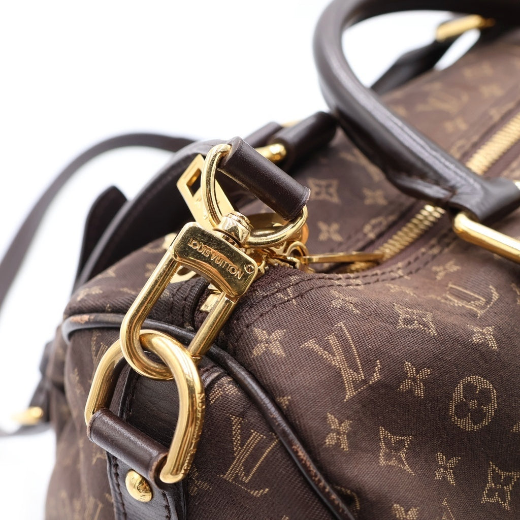LOUIS VUITTON(ルイヴィトン) モノグラム イディール スピーディバンドリエール30 キャンバス レザー 2WAY ハンドバッグ ショルダーバッグ ミニボストンバッグ フザン ブラウン M56702 レディース