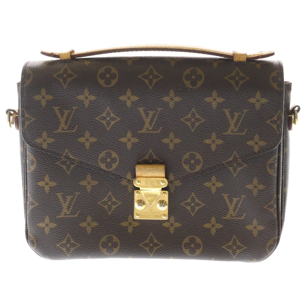 LOUIS VUITTON(ルイヴィトン) モノグラム ポシェット メティス MM PVC レザー 2WAY ハンドバッグ ショルダーバッグ ブラウン M44875 レディース
