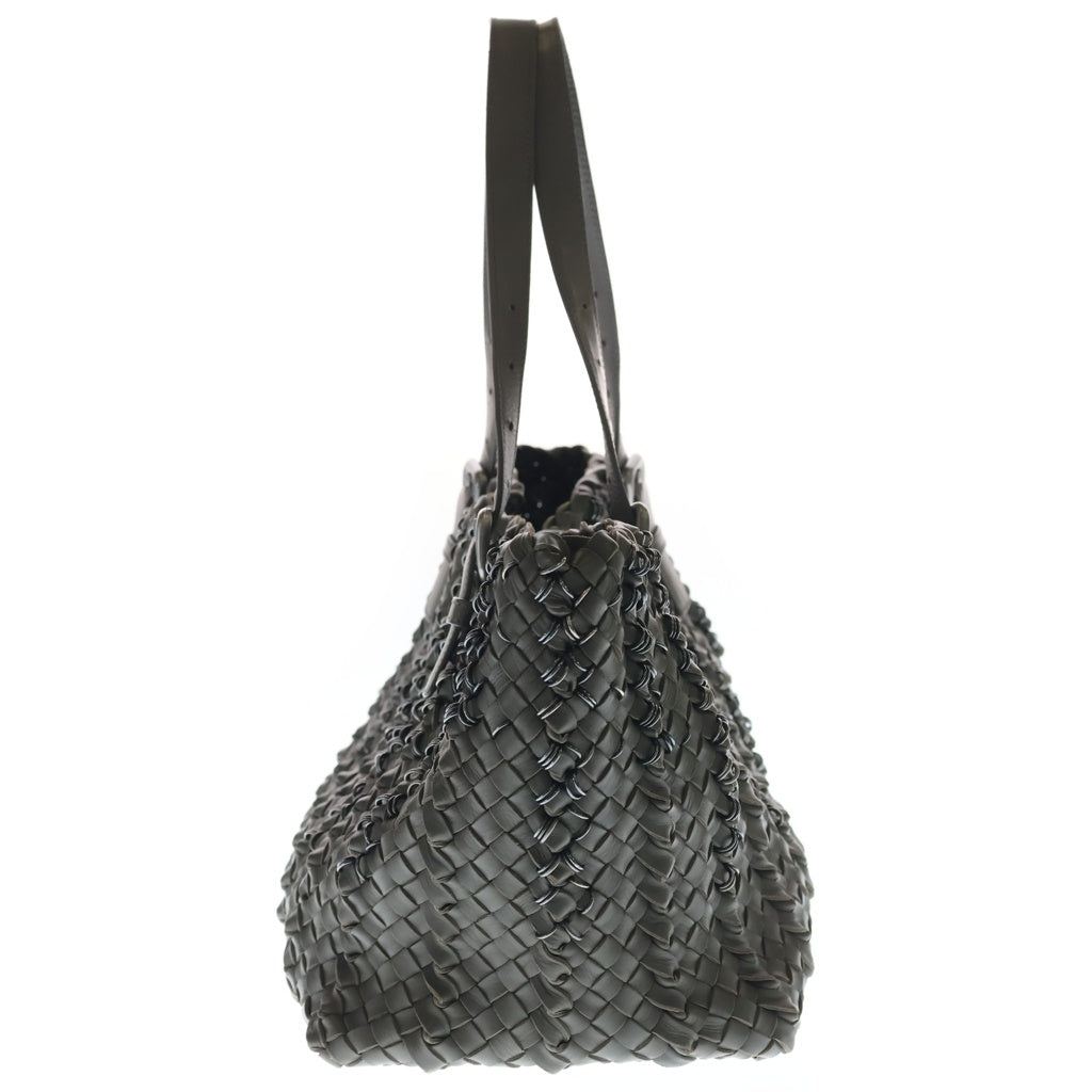 BOTTEGA VENETA(ボッテガヴェネタ) イントレチャート リング ハンドバッグ トートバッグ 世界150個限定 カーキ レザー レディース