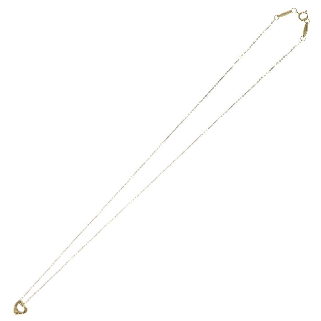 TIFFANY & Co.(ティファニー) オープンハート エクストラミニ ネックレス ペンダント チェーン イエローゴールド K18YG レディース