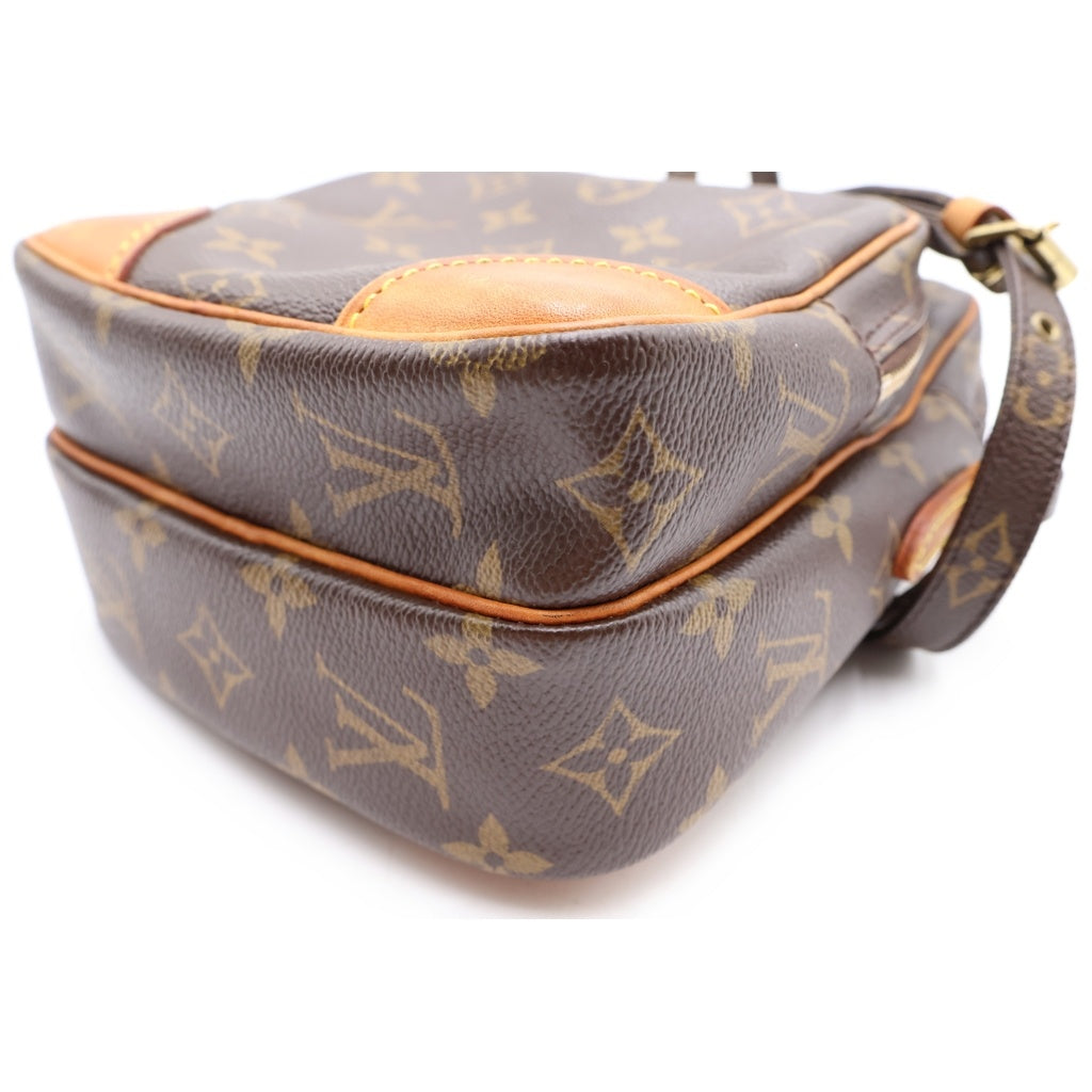 LOUIS VUITTON(ルイヴィトン) モノグラム アマゾン ショルダーバッグ ミニバッグ ブラウン レザー×PVC M45236 ゴールド金具 レディース