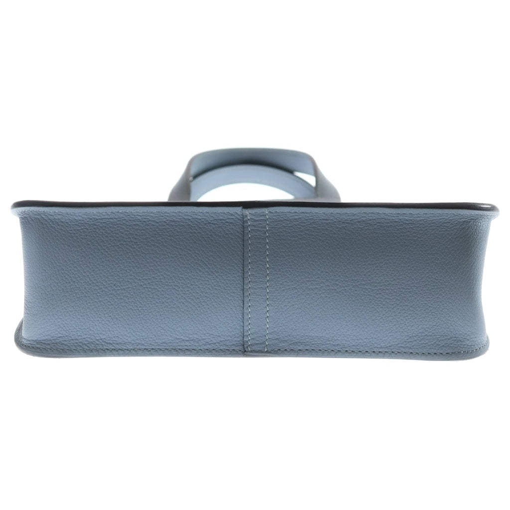 HERMES(エルメス) アルザン25 エバーカラー シルバー金具 2WAY ハンドバッグ ショルダーバッグ U刻印 ブルー レディース