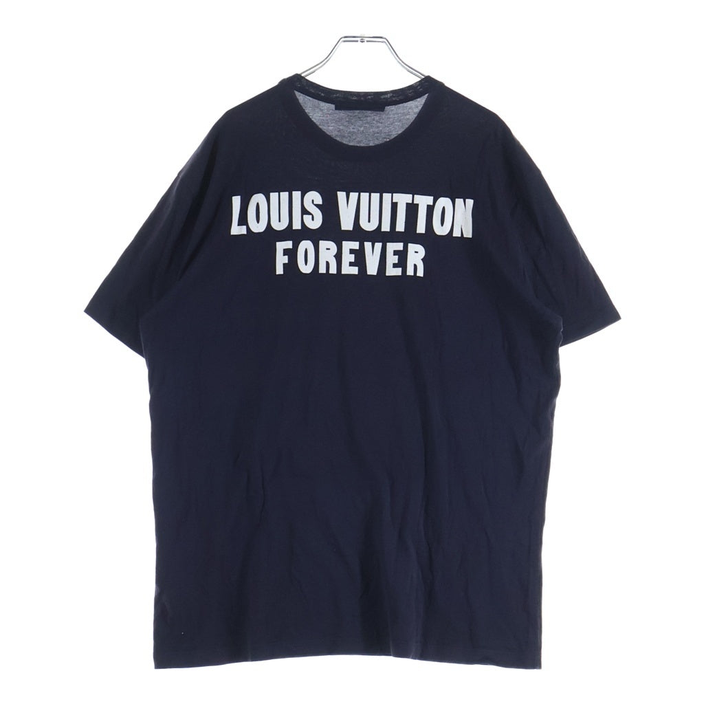 LOUIS VUITTON(ルイヴィトン) FOREVER 半袖ロゴTシャツ カットソー 両面プリント ネイビー RM182M FMB HFY21W