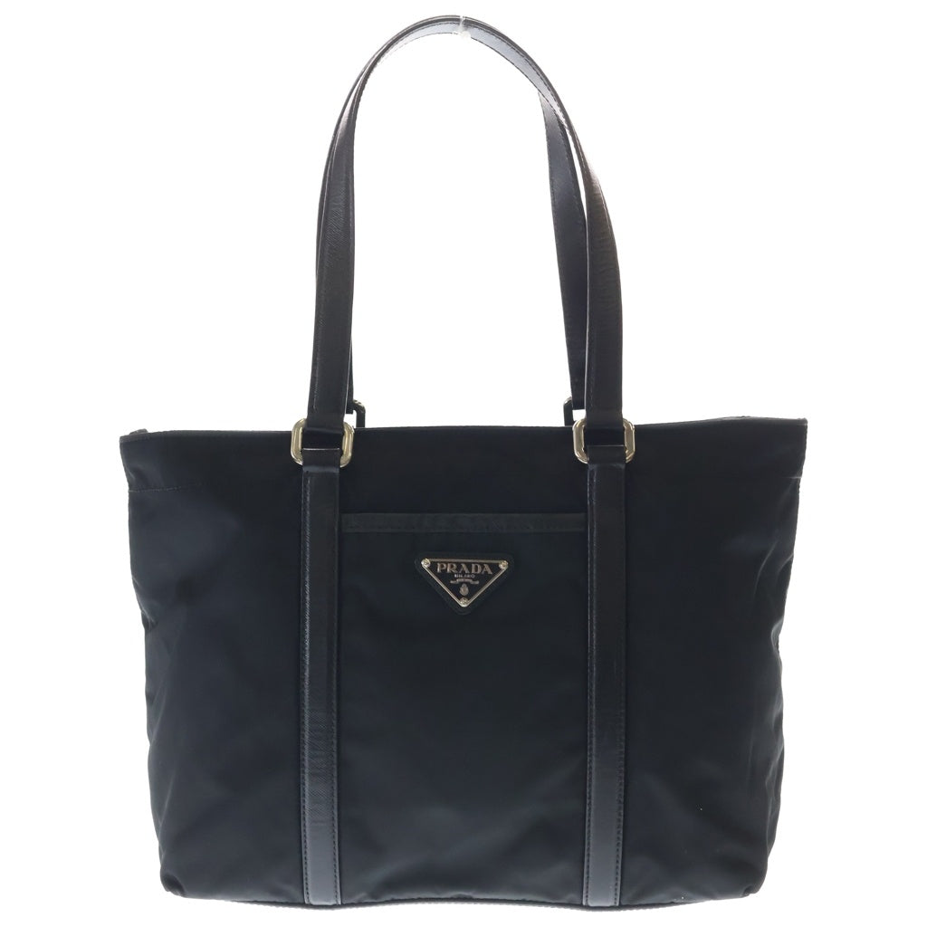 PRADA(プラダ) ハンドバッグ ミニトートバッグ ブラック テスートナイロン シルバー金具 レディース