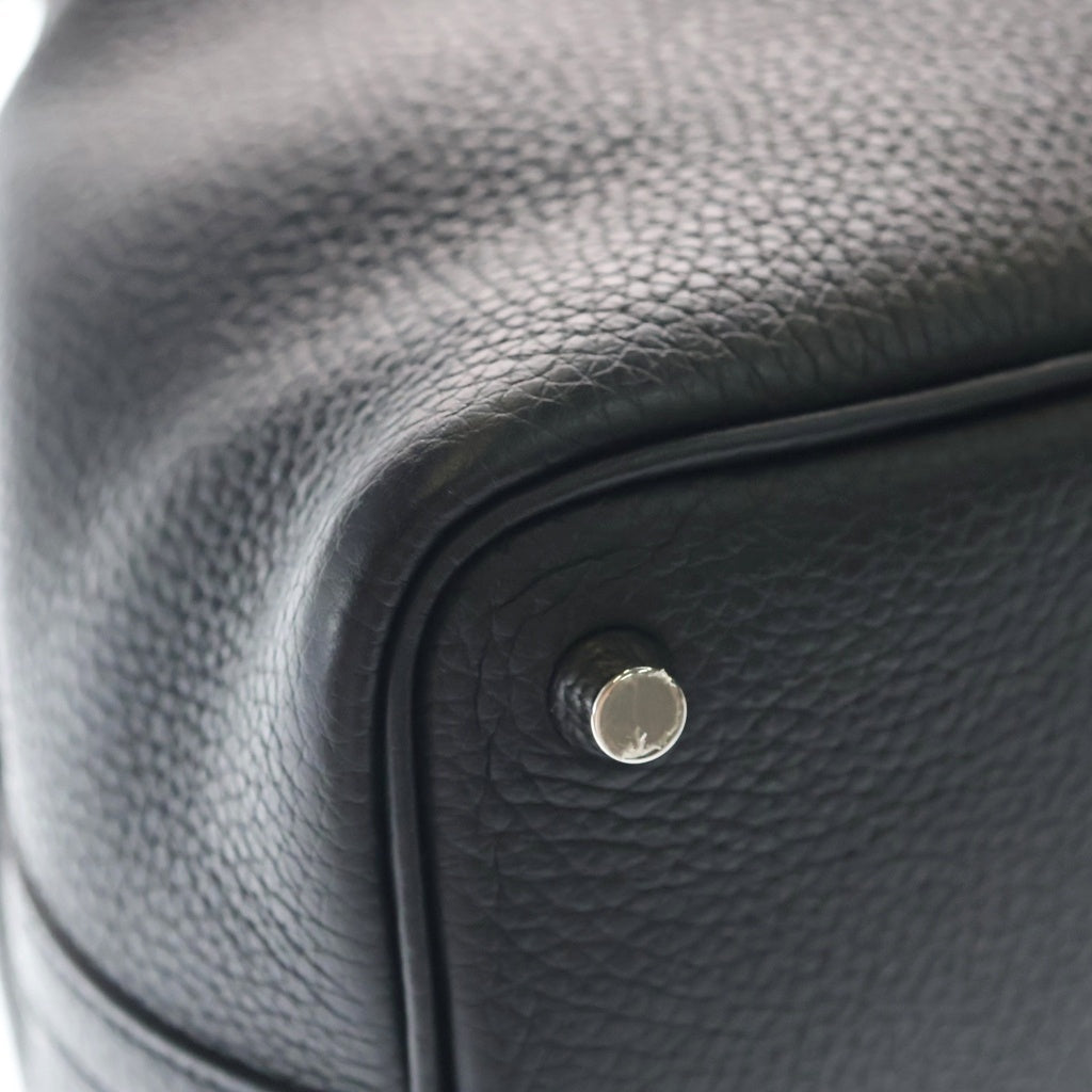 HERMES(エルメス) ピコタンロックPM トリヨンクレマンス シルバー金具 D刻印 ハンドバッグ トートバッグ ノワール ブラック レディース