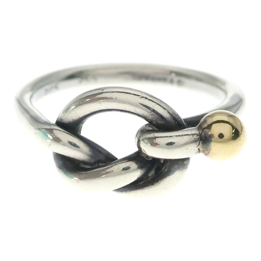 TIFFANY & Co.(ティファニー) ノット リング 750 シルバー×イエローゴールド 925 #9 レディース