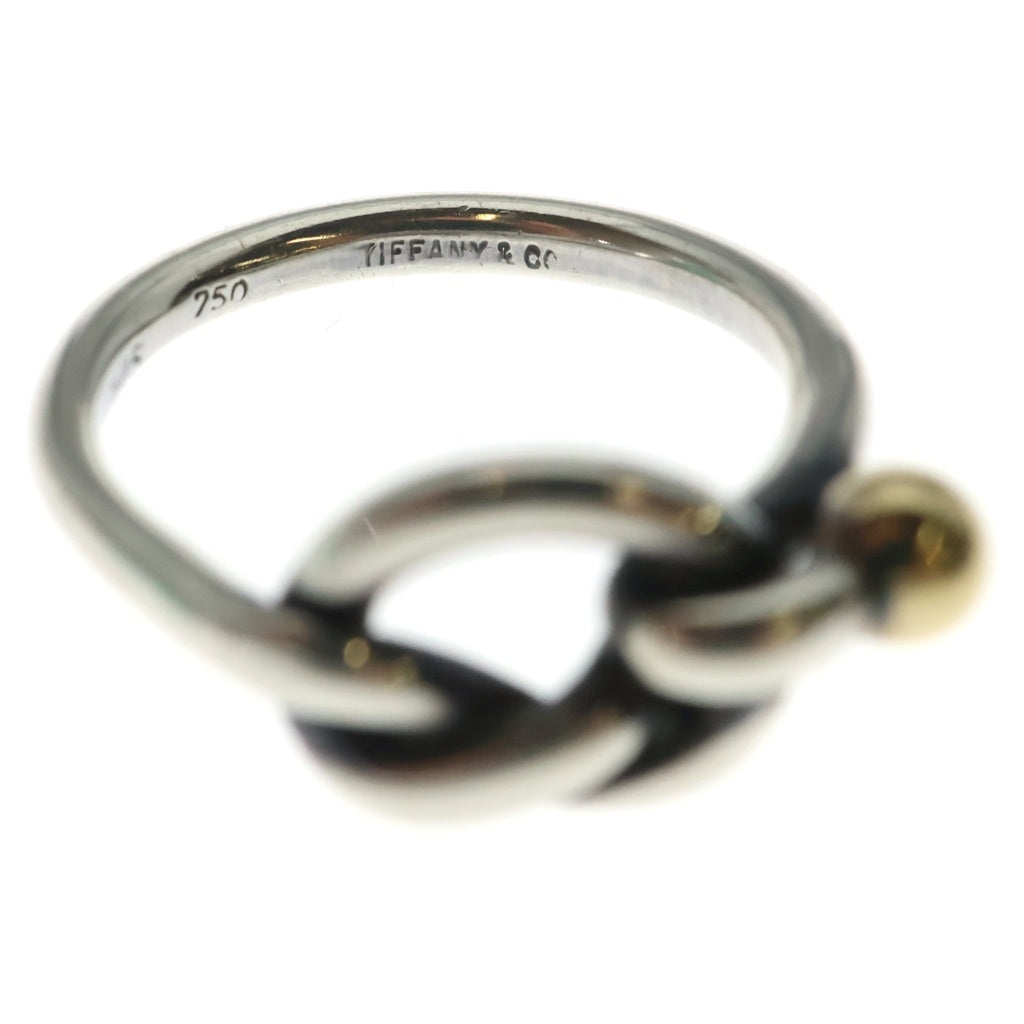 TIFFANY & Co.(ティファニー) ノット リング 750 シルバー×イエローゴールド 925 #9 レディース