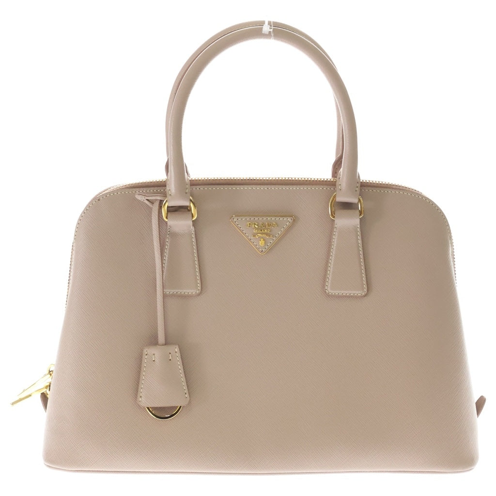 PRADA(プラダ) サフィアーノ ルクス 2WAYショルダーバッグ ハンドバッグ ピンクベージュ レザー BL0837 ゴールド金具 レディース