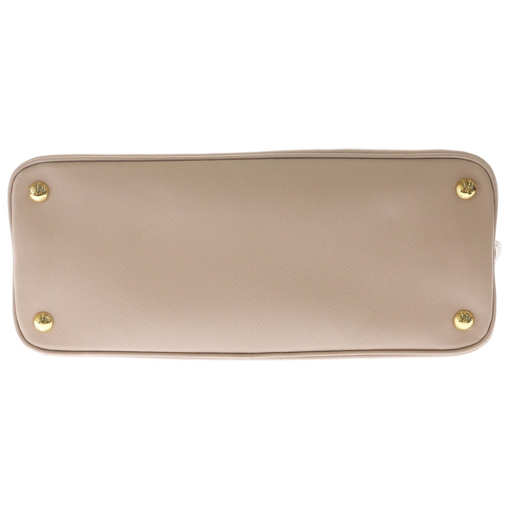 PRADA(プラダ) サフィアーノ ルクス 2WAYショルダーバッグ ハンドバッグ ピンクベージュ レザー BL0837 ゴールド金具 レディース