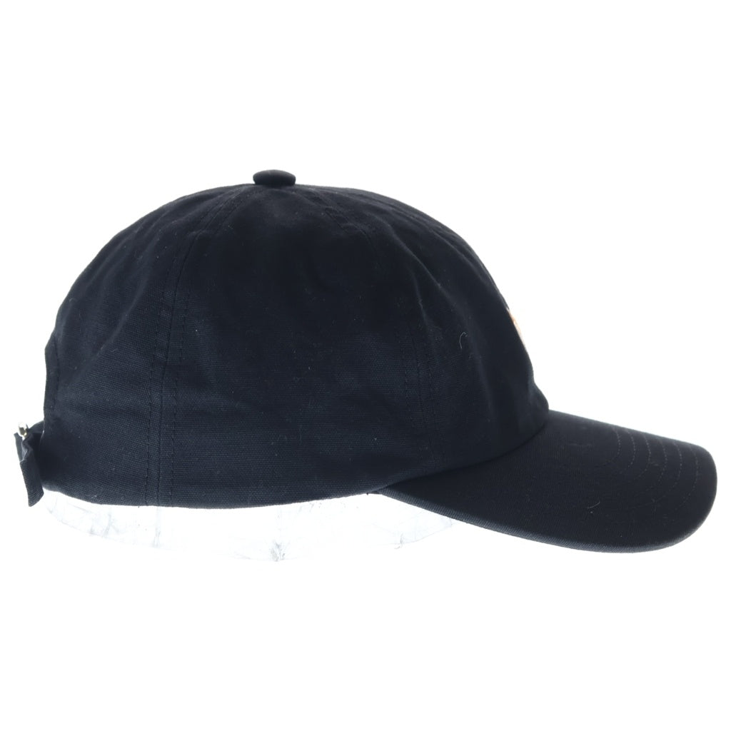 MAISON KITSUNE(メゾンキツネ) ベースボールキャップ 帽子 BABY FOX 6P CAP ベイビーフォックス6Pキャップ コットン ブラック レディース