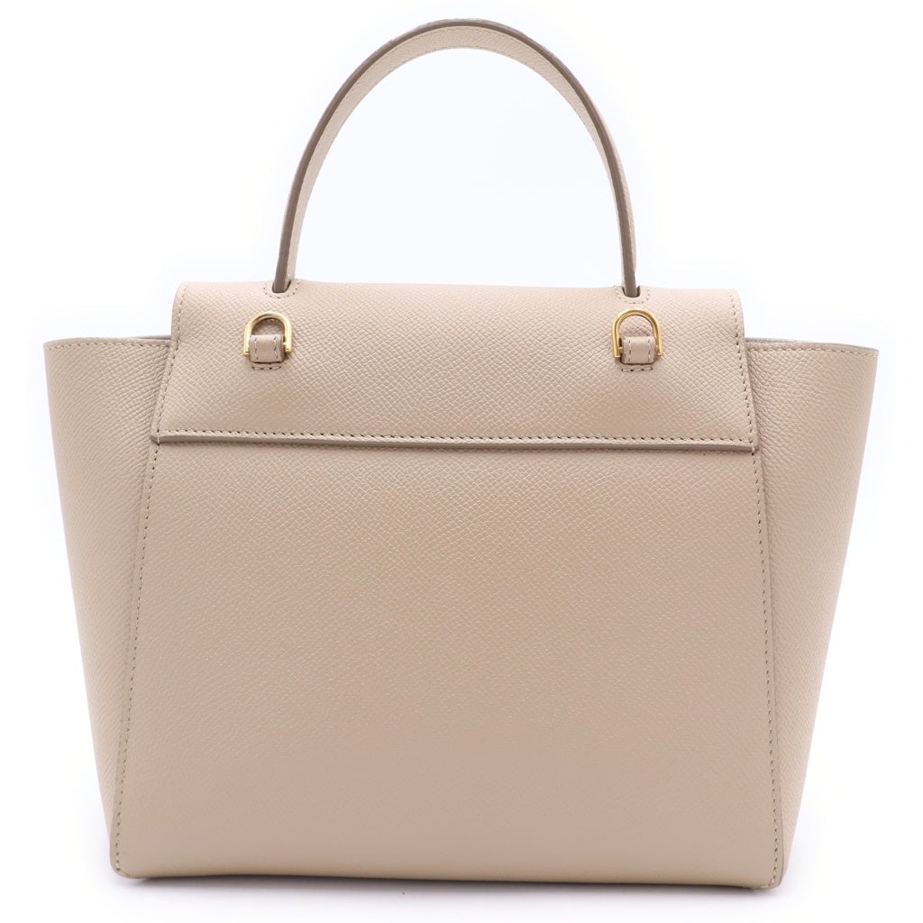 CELINE(セリーヌ) ベルトバッグ マイクロ ライトトープ カーフスキン レザー 2WAY ハンド ショルダーバッグ ベージュ 189003ZVA.18LT レディース