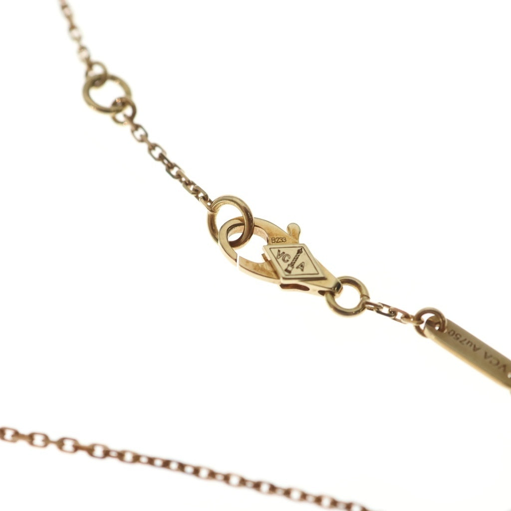 Van Cleef & Arpels(ヴァンクリーフアンドアーペル) スウィートアルハンブラ マザーオブパール ホワイトシェル Au750 K18YG ブレスレット イエローゴールド VCARF68800 レディース
