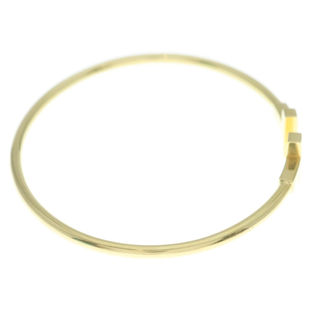 TIFFANY & Co.(ティファニー) Tワイヤー ワイド ブレスレット バングル イエローゴールド Au750YG レディース
