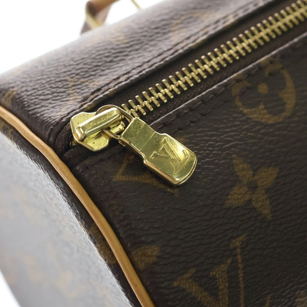 LOUIS VUITTON(ルイヴィトン) モノグラム パピヨン28 PVC レザー ハンドバッグ ブラウン M51386 レディース