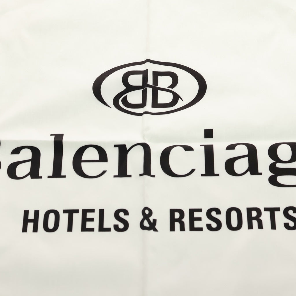 BALENCIAGA(バレンシアガ) ホテルズアンドリゾーツ ロゴ コットン ピローカバー 枕カバー ホワイト