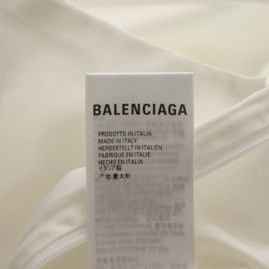 BALENCIAGA(バレンシアガ) ホテルズアンドリゾーツ ロゴ コットン ピローカバー 枕カバー ホワイト レディース