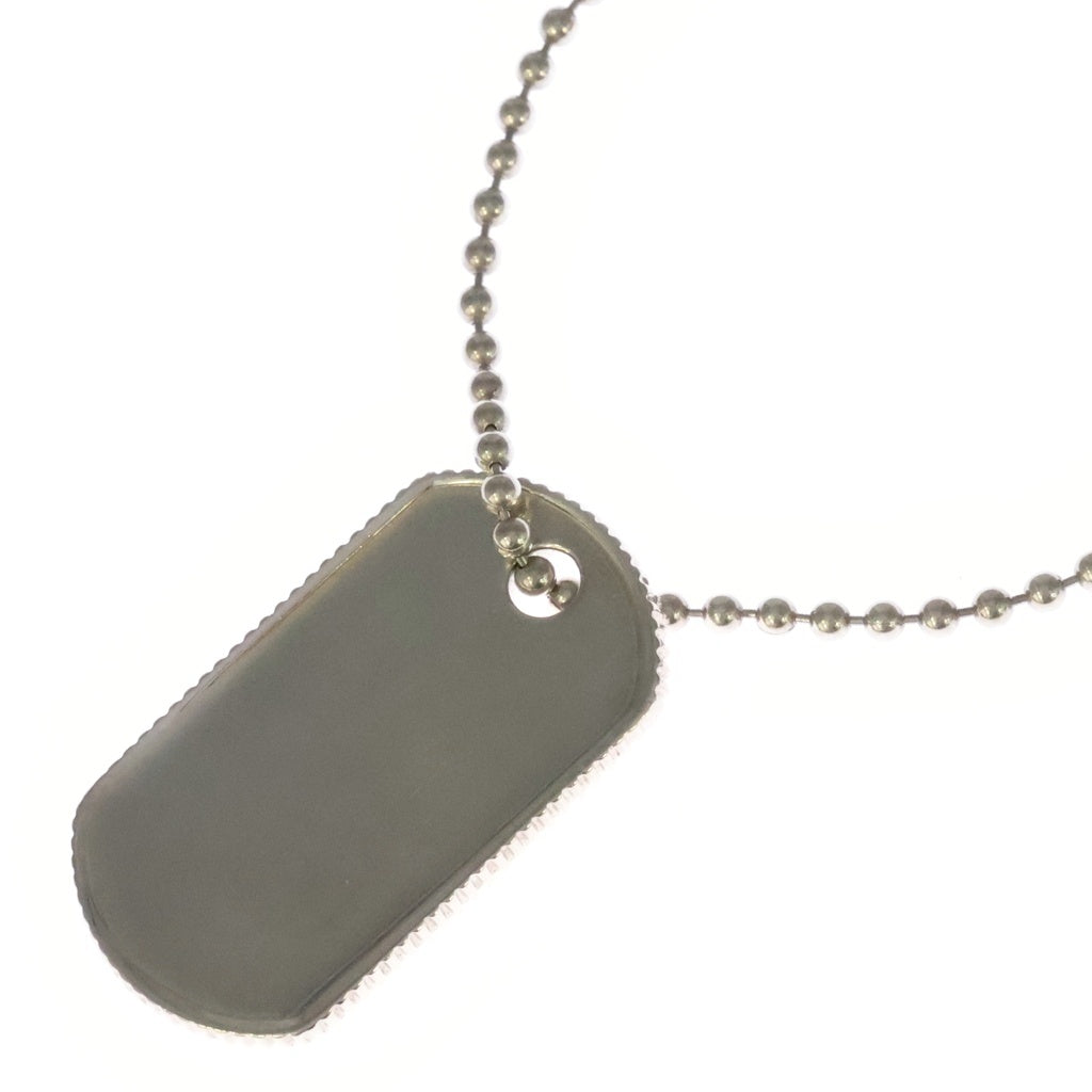 TIFFANY & Co.(ティファニー) ドッグタグ ネックレス ボールチェーン SV925 シルバー レディース