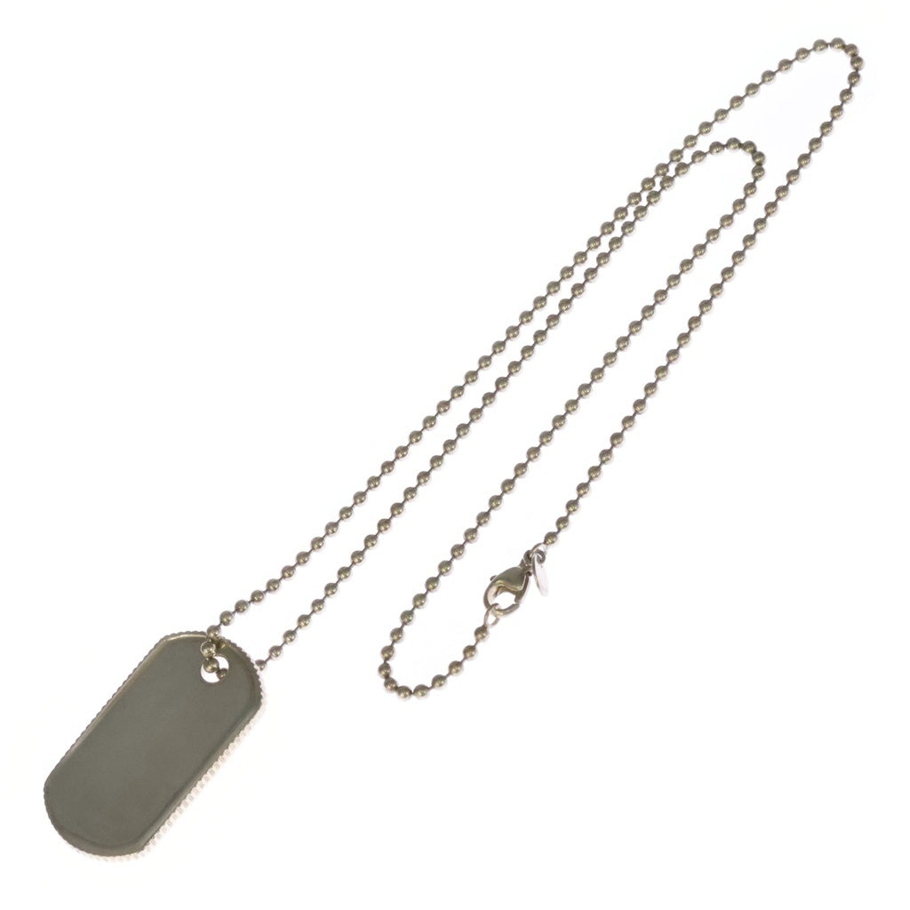 TIFFANY & Co.(ティファニー) ドッグタグ ネックレス ボールチェーン SV925 シルバー レディース