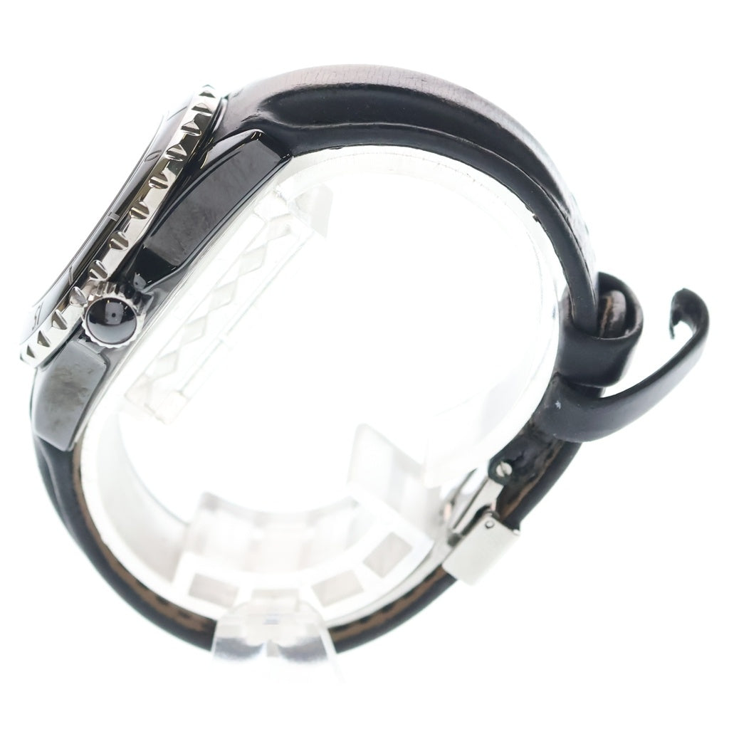 CHANEL(シャネル) J12 黒文字盤 CE×レザー/QZ ブラックセラミック クォーツ 電池式 腕時計 H0680