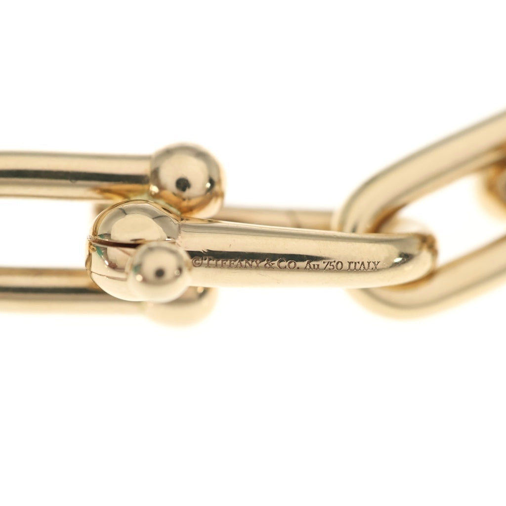 TIFFANY & Co.(ティファニー) ハードウェア ラージ リンク ブレスレット Au750 K18YG 14コマ イエローゴールド レディース