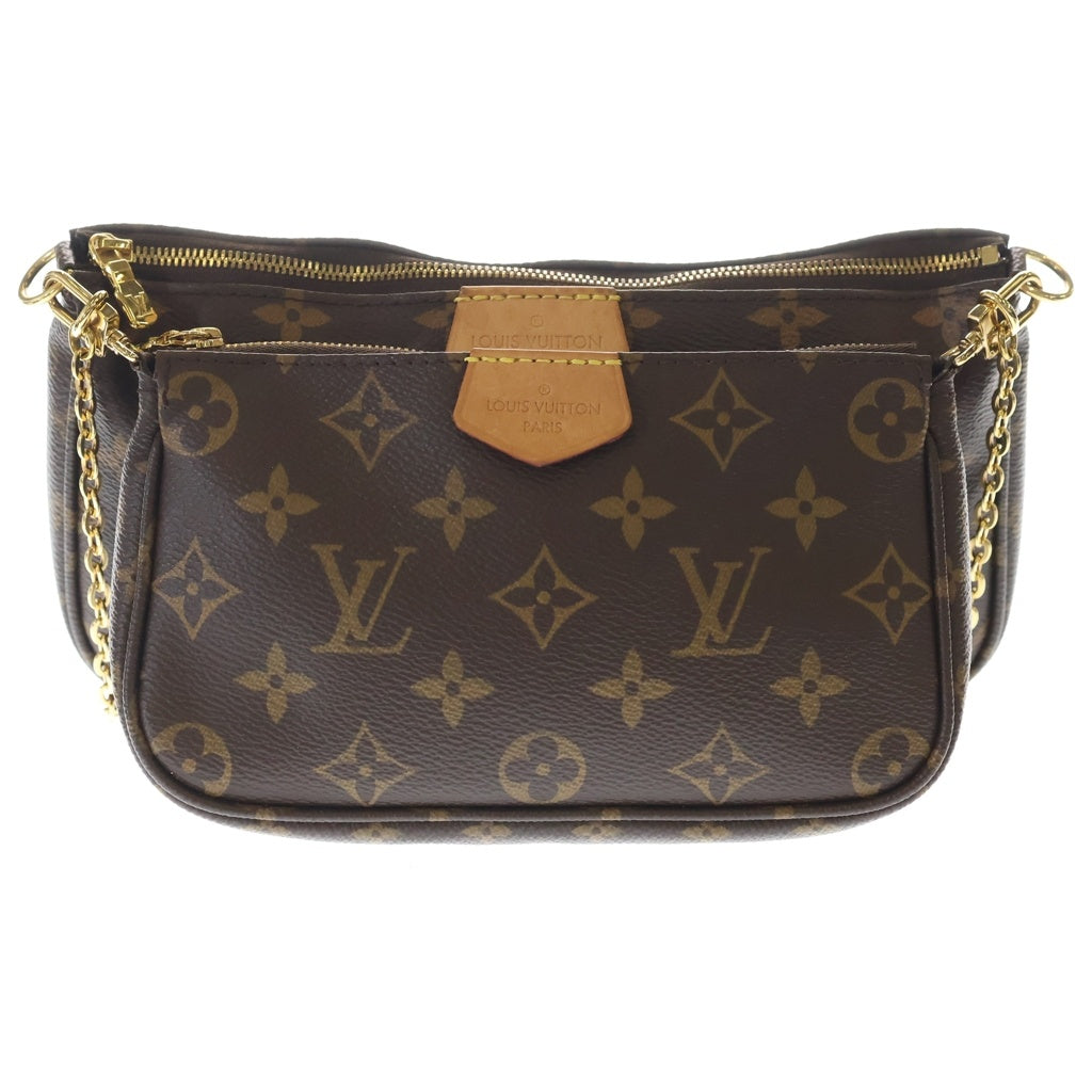 LOUIS VUITTON(ルイヴィトン) モノグラム ミュルティ ポシェットアクセソワール PVC レザー ショルダーバッグ ブラウン M44813