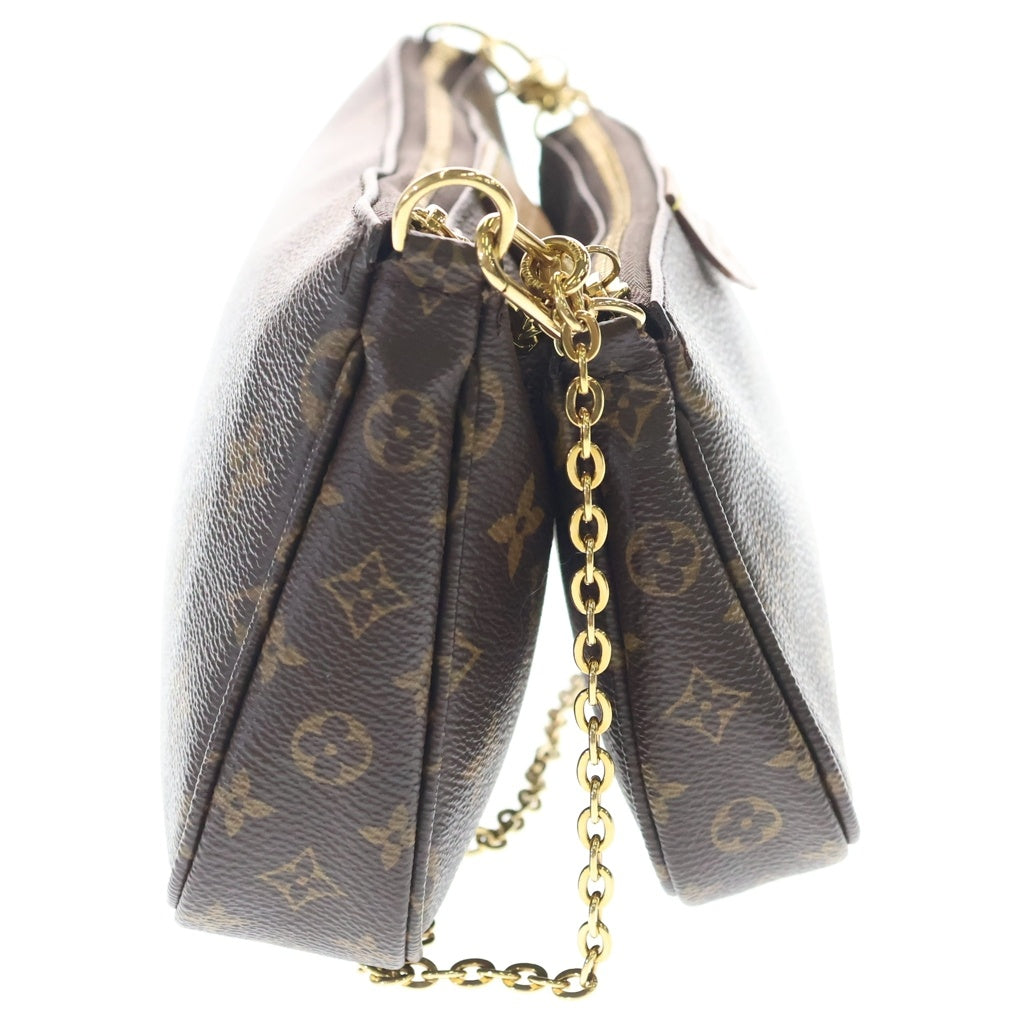 LOUIS VUITTON(ルイヴィトン) モノグラム ミュルティ ポシェットアクセソワール PVC レザー ショルダーバッグ ブラウン M44813
