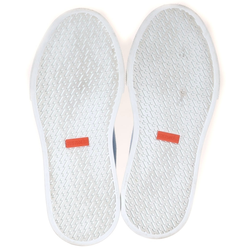 HERMES(エルメス) イリコ 24SS ロゴ ワッペンハイカットスニーカー デニム×レザー マルチカラー #37 レディース
