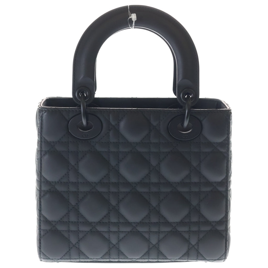 DIOR(ディオール) My ABCDior レディディオール スモール カナージュ ラムスキン ウルトラマット レザー 2WAY ハンド ショルダーバッグ ブラック レディース