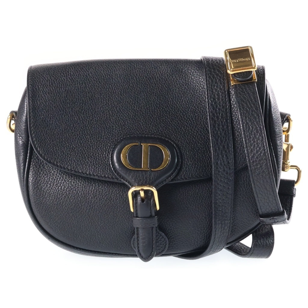 DIOR(ディオール) ボビー ミディアム レザー ゴールド金具 ショルダーバッグ ブラック レディース