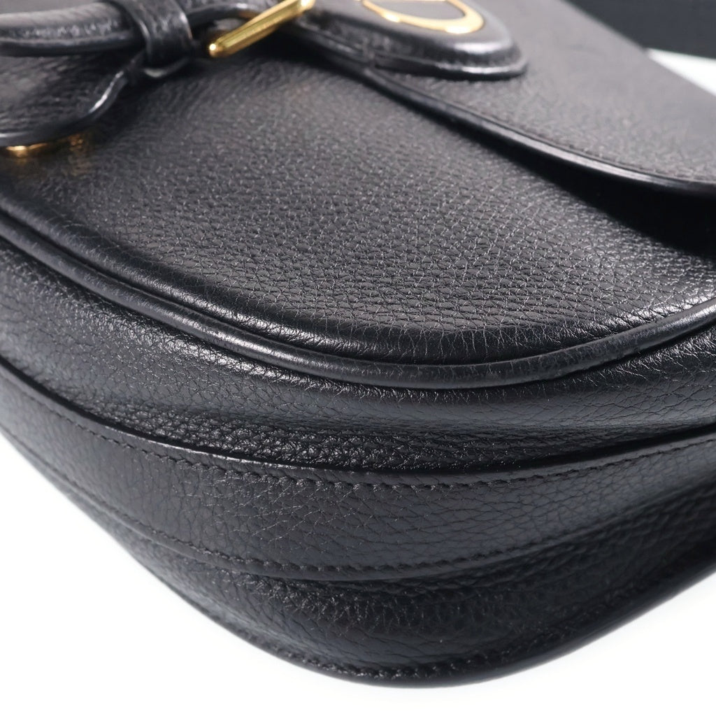 DIOR(ディオール) ボビー ミディアム レザー ゴールド金具 ショルダーバッグ ブラック レディース
