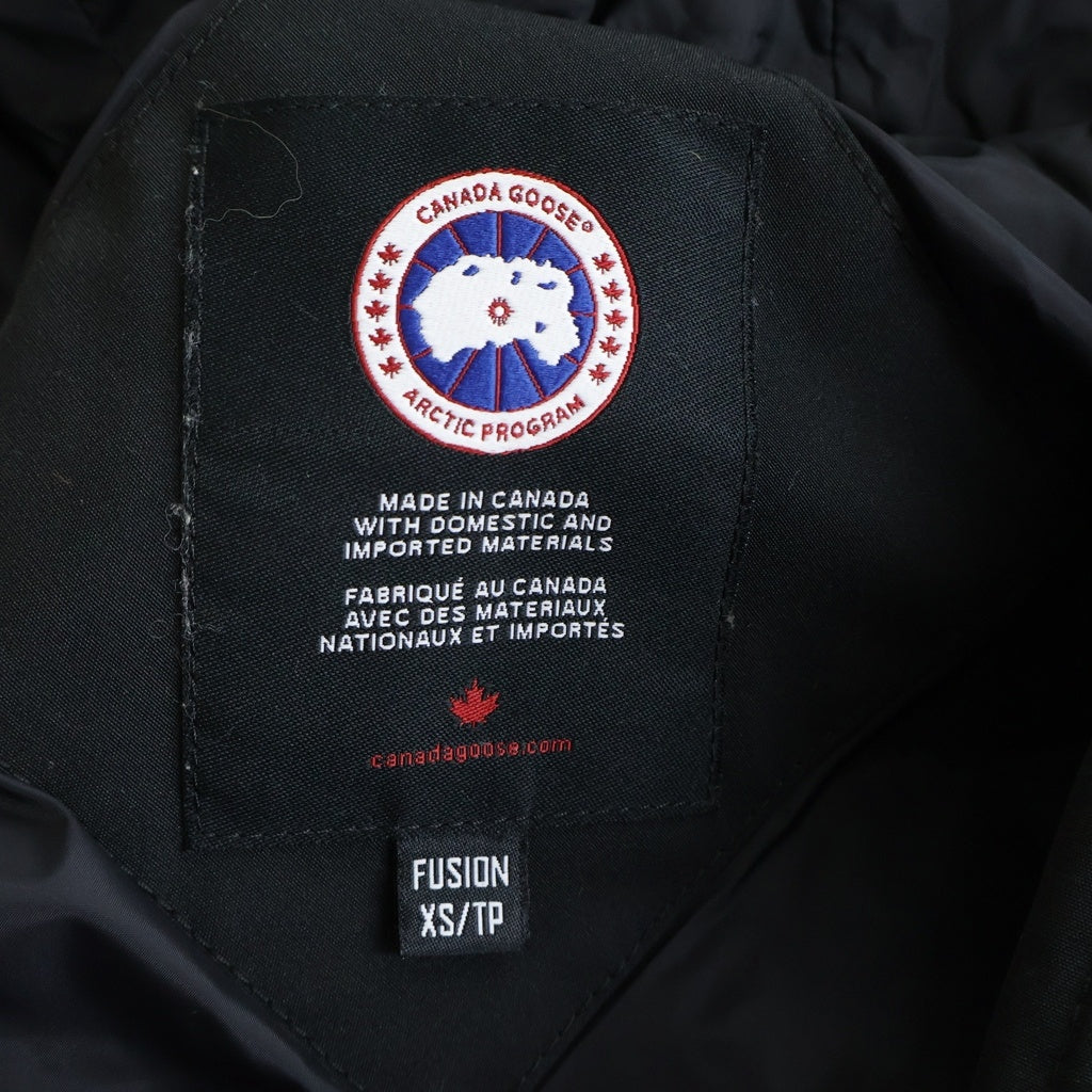 CANADA GOOSE(カナダグース) BRONTE PARKA ブロンテ パーカー ポリエステル×コットン ダウンジャケット アウター #XS ブラック 04T-02216616 レディース
