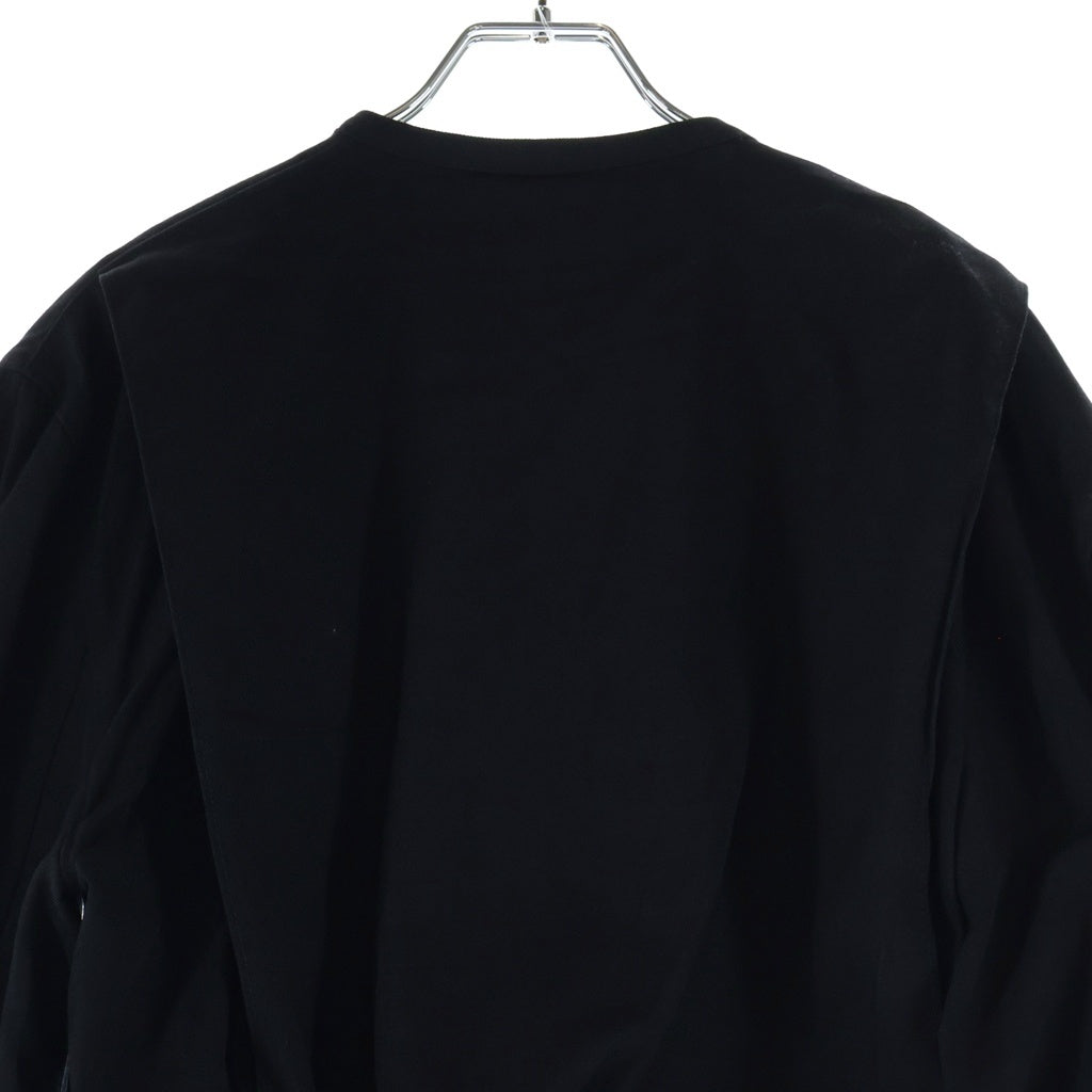 LEMAIRE(ルメール) Jumpsuit ジャンプスーツ オールインワン コットン ジップアップ ギャザー ブラック W204 PA290 LF528