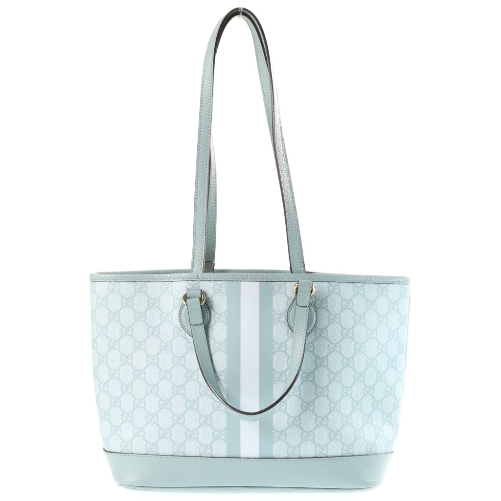 GUCCI(グッチ) GGオフィディア 2wayバッグ ハンドバッグ トートバッグ ライトブルー PVCレザー 765043 レディース