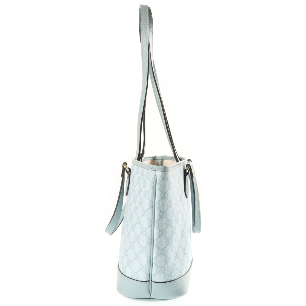 GUCCI(グッチ) GGオフィディア 2wayバッグ ハンドバッグ トートバッグ ライトブルー PVCレザー 765043 レディース