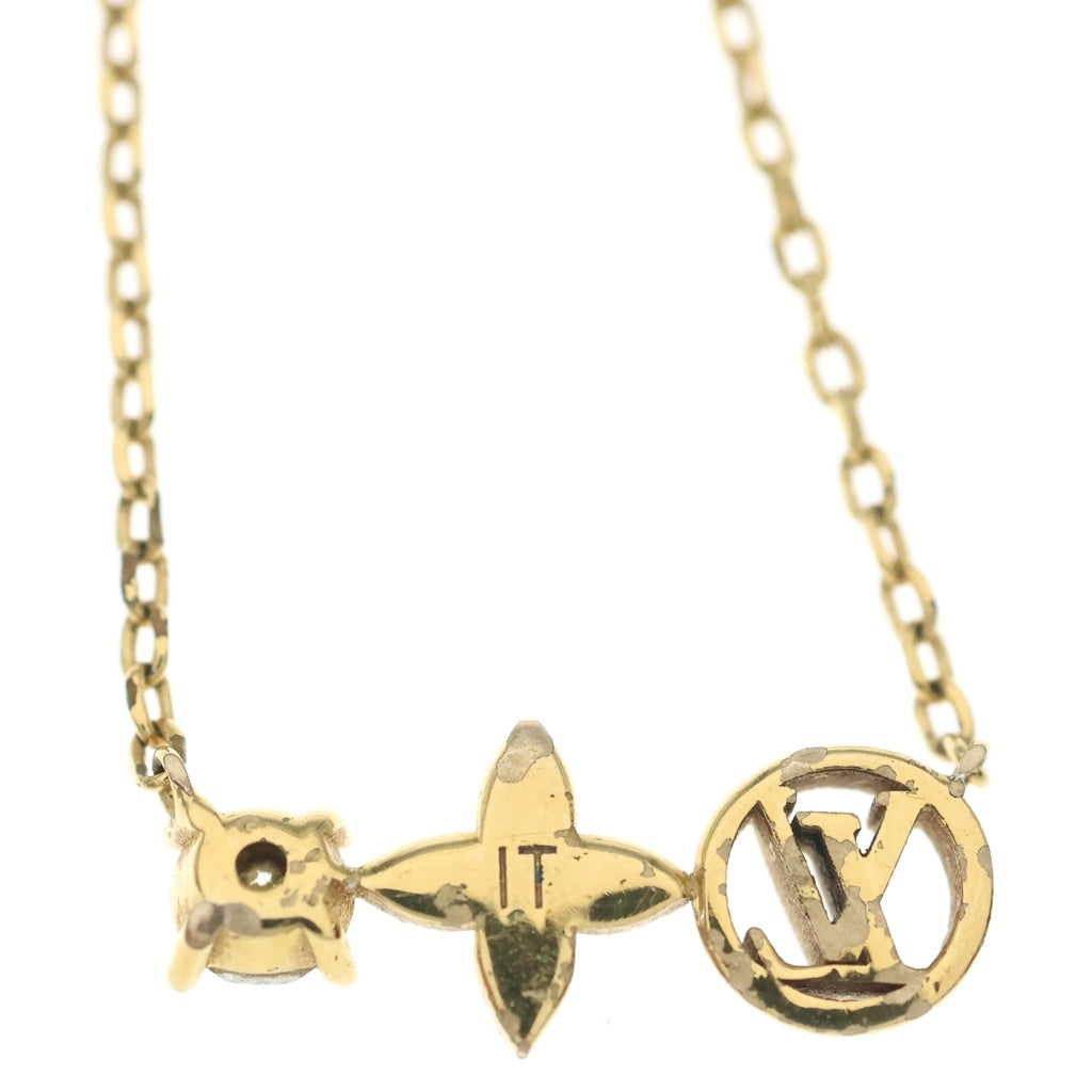 LOUIS VUITTON(ルイヴィトン) プティ ルイ ラインストーン GP ネックレス ゴールド M00368 レディース