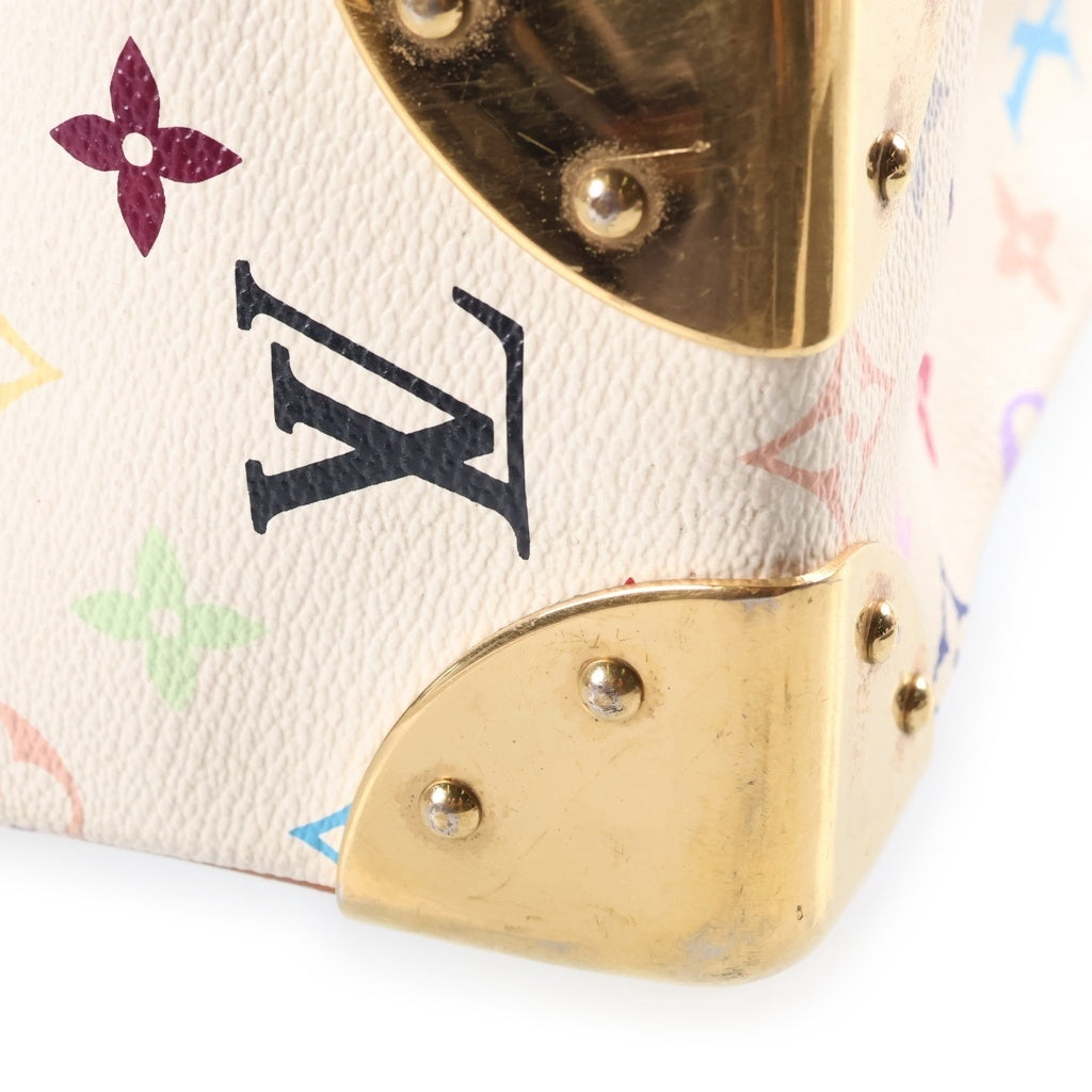 LOUIS VUITTON(ルイヴィトン) モノグラム マルチカラー ブローニュ ショルダーバッグ ホワイト×ブラウン レザー×PVC M92660 ゴールド金具 レディース