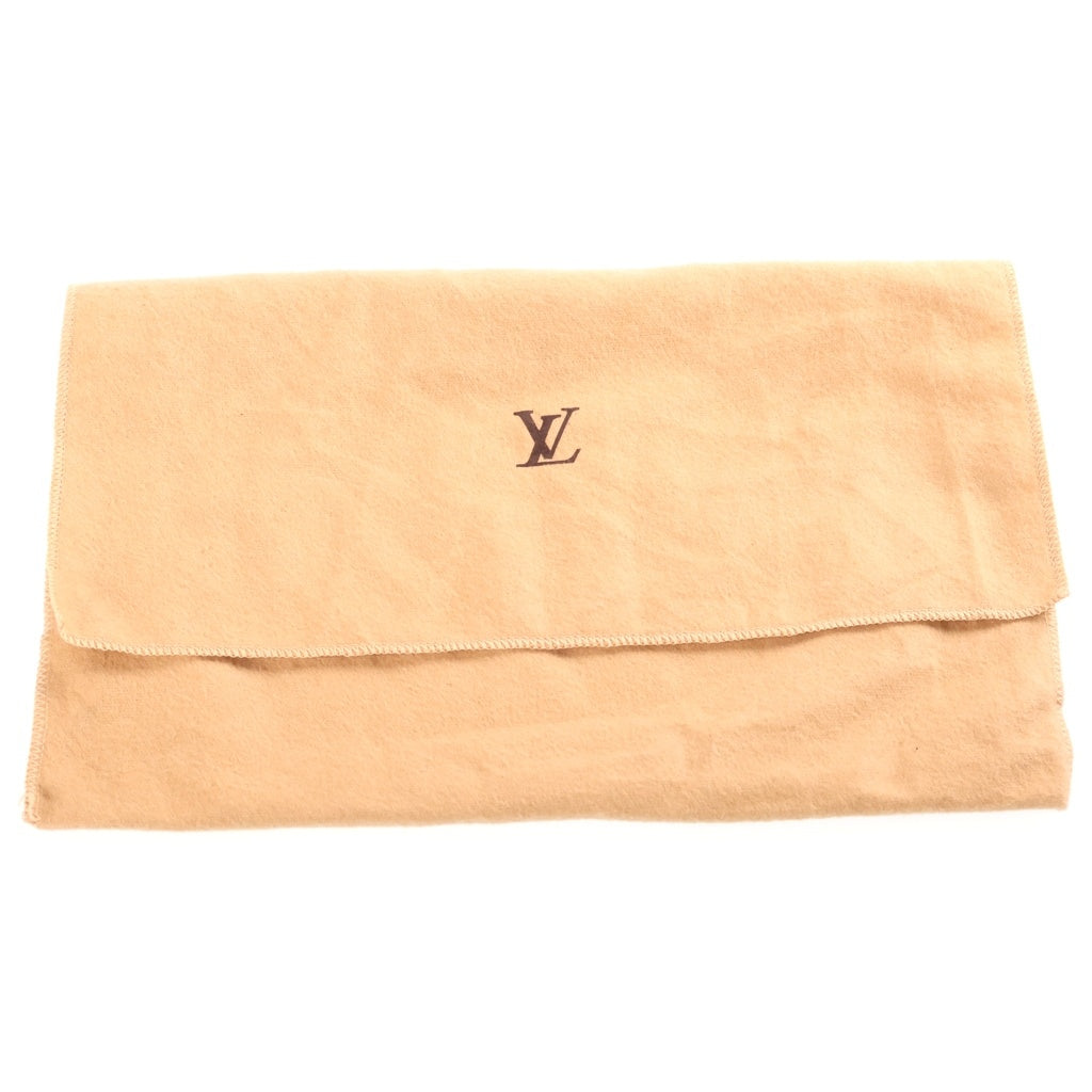 LOUIS VUITTON(ルイヴィトン) モノグラム ポシェットアクセソワール ハンドバッグ ポーチ ケース ブラウン レザー×PVC M51980 ゴールド金具 レディース
